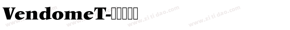 VendomeT字体转换