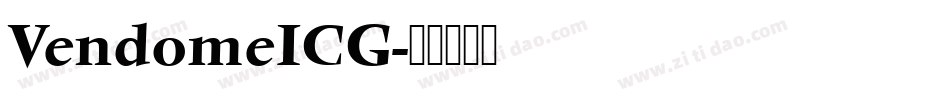 VendomeICG字体转换