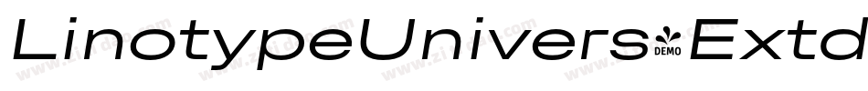 LinotypeUnivers-ExtdRegularItalic字体转换