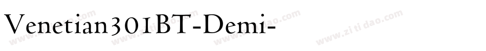 Venetian301BT-Demi字体转换