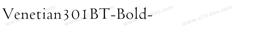 Venetian301BT-Bold字体转换