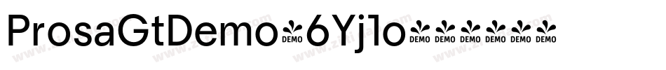 ProsaGtDemo-6Yj1o字体转换