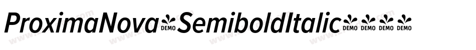 ProximaNova-SemiboldItalic字体转换