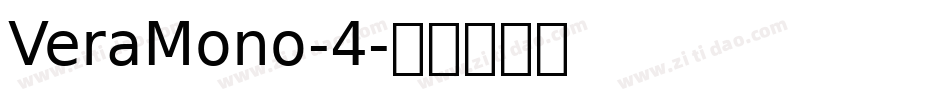 VeraMono-4字体转换