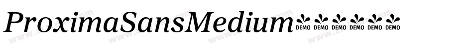 ProximaSansMedium字体转换