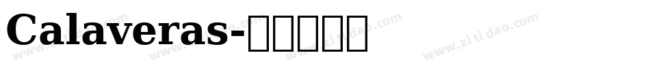 Calaveras字体转换