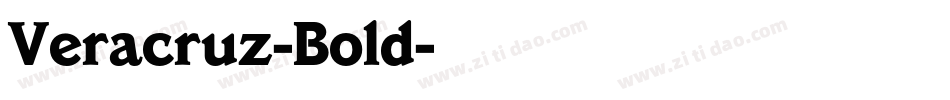 Veracruz-Bold字体转换
