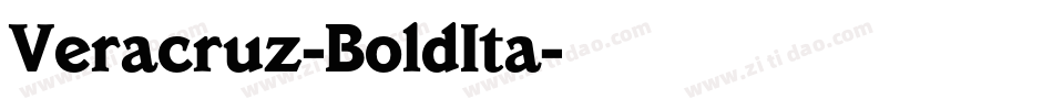 Veracruz-BoldIta字体转换