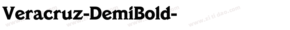 Veracruz-DemiBold字体转换