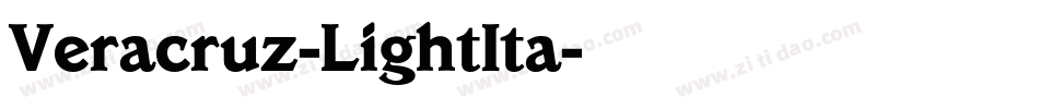 Veracruz-LightIta字体转换