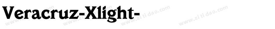 Veracruz-Xlight字体转换