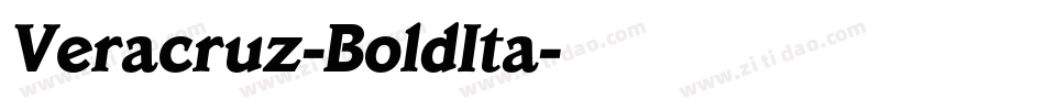 Veracruz-BoldIta字体转换
