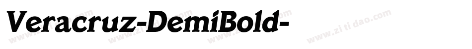 Veracruz-DemiBold字体转换