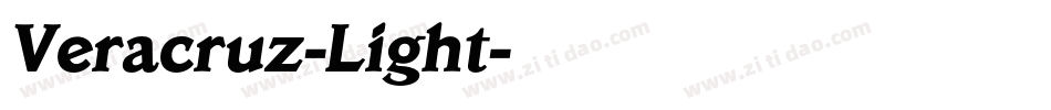 Veracruz-Light字体转换