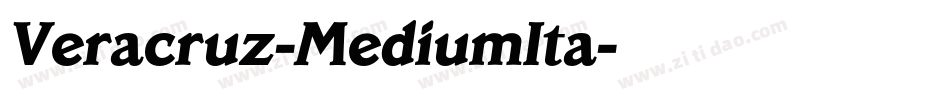 Veracruz-MediumIta字体转换