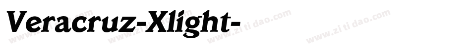 Veracruz-Xlight字体转换
