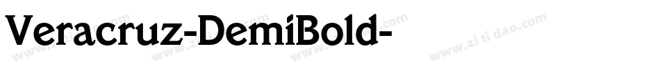 Veracruz-DemiBold字体转换