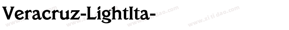 Veracruz-LightIta字体转换