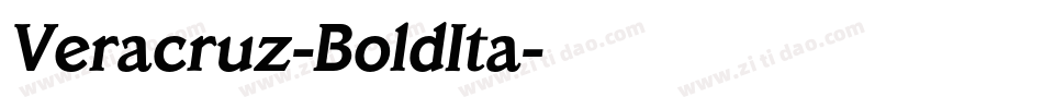 Veracruz-BoldIta字体转换