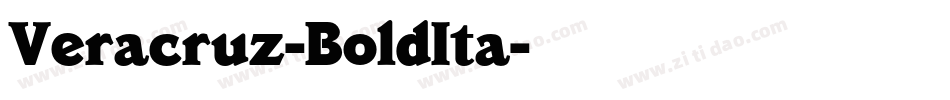 Veracruz-BoldIta字体转换