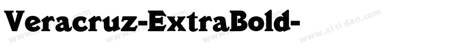Veracruz-ExtraBold字体转换