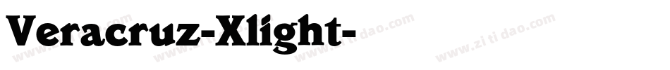 Veracruz-Xlight字体转换