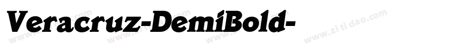 Veracruz-DemiBold字体转换