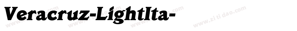 Veracruz-LightIta字体转换