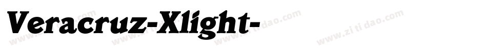 Veracruz-Xlight字体转换