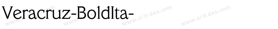 Veracruz-BoldIta字体转换