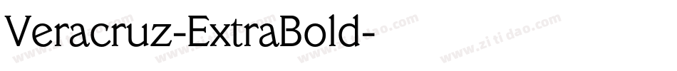 Veracruz-ExtraBold字体转换