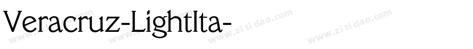Veracruz-LightIta字体转换
