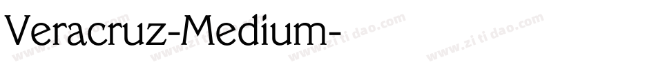 Veracruz-Medium字体转换