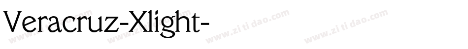 Veracruz-Xlight字体转换