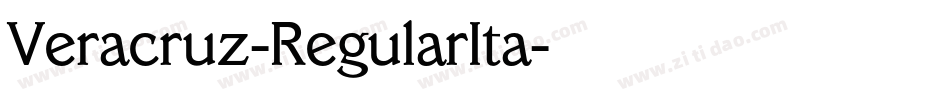Veracruz-RegularIta字体转换