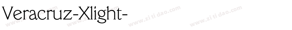 Veracruz-Xlight字体转换