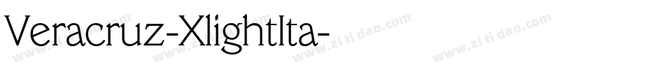 Veracruz-XlightIta字体转换