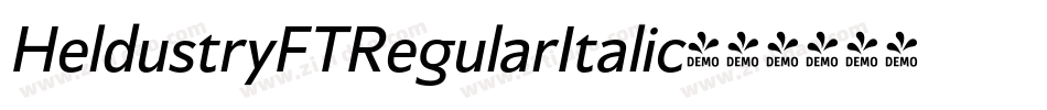 HeldustryFTRegularItalic字体转换
