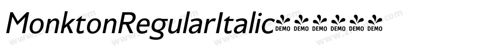MonktonRegularItalic字体转换