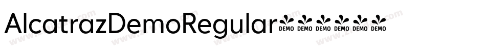 AlcatrazDemoRegular字体转换