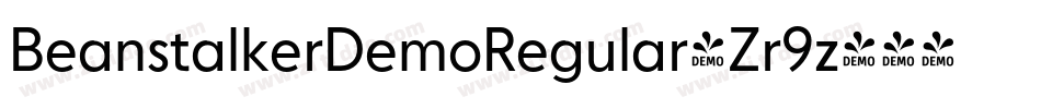 BeanstalkerDemoRegular-Zr9z字体转换