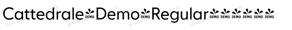 Cattedrale-Demo-Regular字体转换