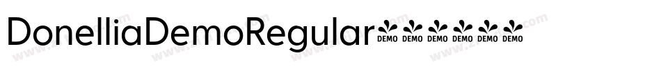 DonelliaDemoRegular字体转换
