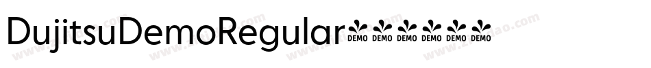 DujitsuDemoRegular字体转换