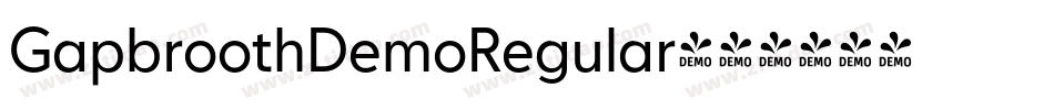 GapbroothDemoRegular字体转换