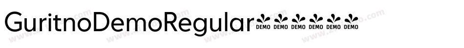GuritnoDemoRegular字体转换