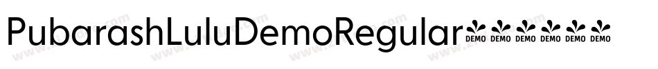 PubarashLuluDemoRegular字体转换