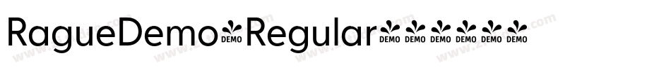 RagueDemo-Regular字体转换