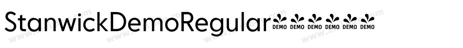 StanwickDemoRegular字体转换