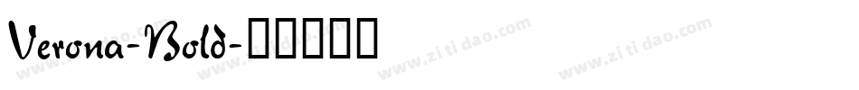 Verona-Bold字体转换